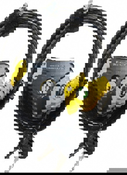 6' Long 4 Pin Tumbler Keyed Padlock Cabl